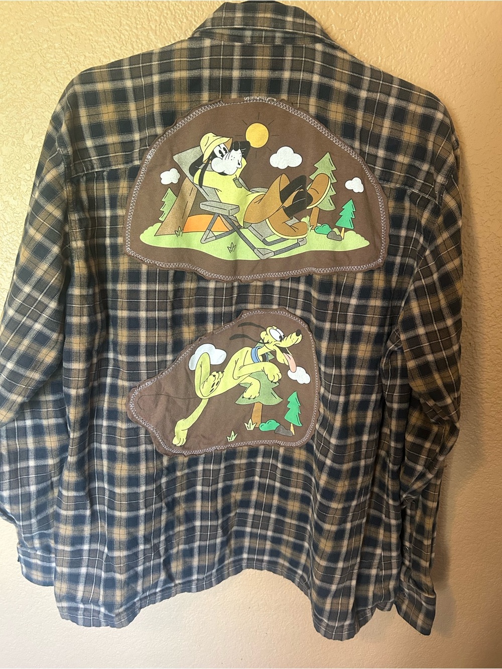 KÜHL XL Disney Custom Patchwork Flannel Shirt One of a Kind